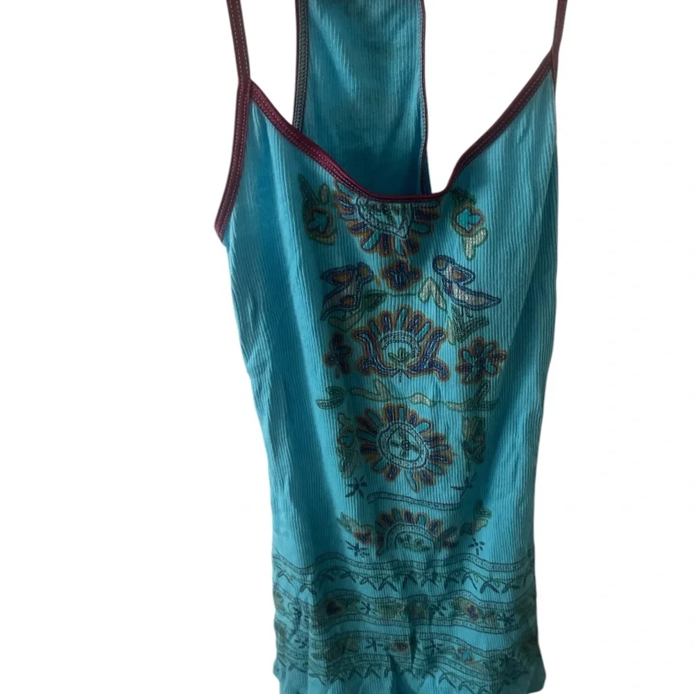 Vintage Free people Blue Floral Women's Top - Picture 4 of 8